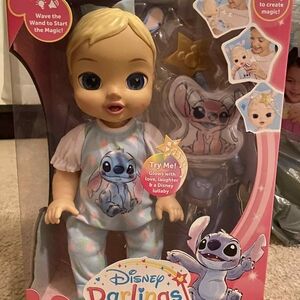 Disney Darlings Stitch Doll with Blonde Hair and Blue Outfit